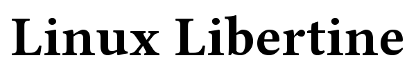 Linux Libertine font preview