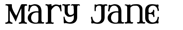 Mary Jane font preview