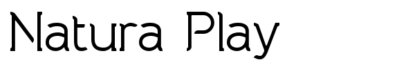 Natura Play font