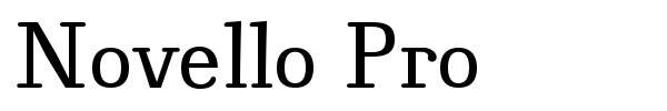 Novello Pro font preview