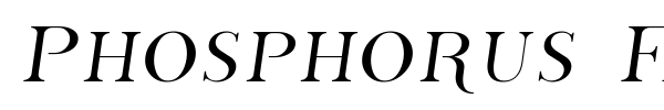 Phosphorus Family font
