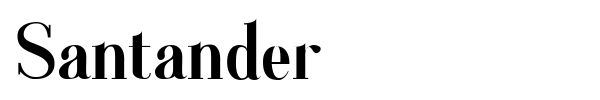 Santander font preview