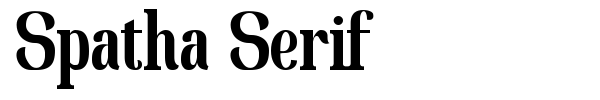 Spatha Serif font