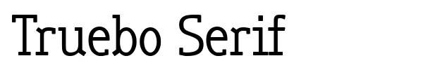 Truebo Serif font