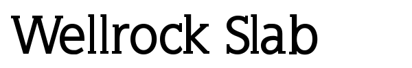Wellrock Slab font