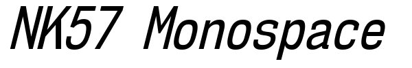 NK57 Monospace font preview