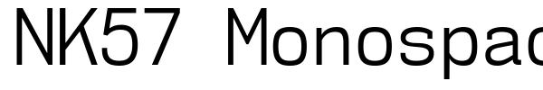 NK57 Monospace font preview