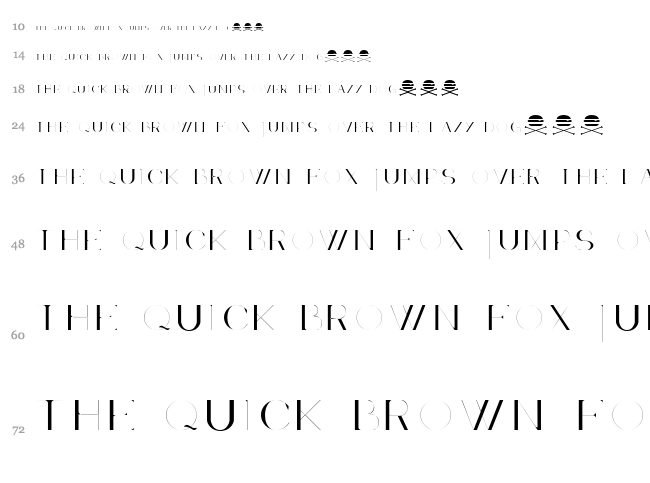 Acne font waterfall