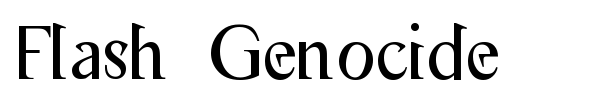Flash Genocide font