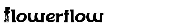 Flowerflow font