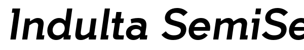 Indulta SemiSerif font preview