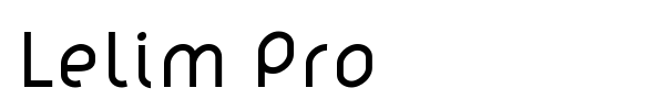 Lelim Pro font preview