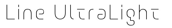 Line UltraLight font preview