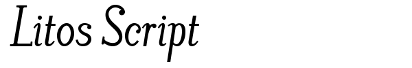 Litos Script font