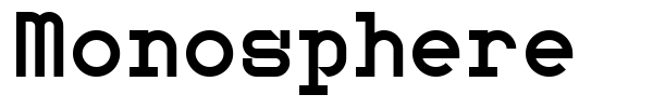Monosphere font