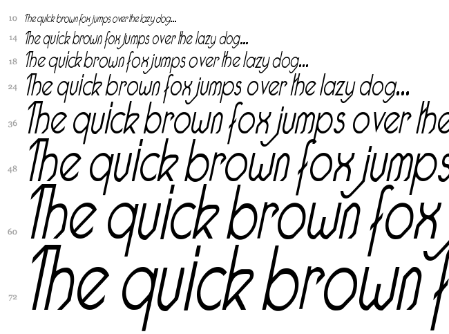Pacotille font waterfall