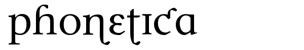 Phonetica font