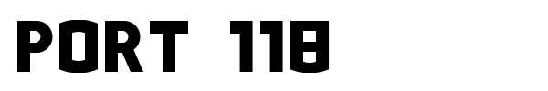 Port 118 font preview