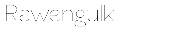 Rawengulk font preview
