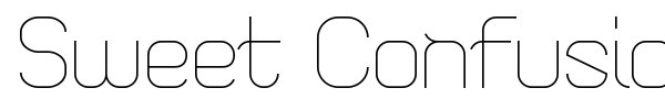 Sweet Confusion font