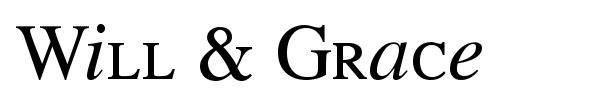 Will & Grace font