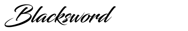 Blacksword font