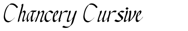Chancery Cursive font preview