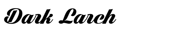 Dark Larch font preview