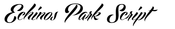 Echinos Park Script font
