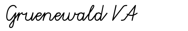 Gruenewald VA font