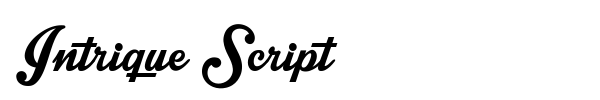 Intrique Script font preview
