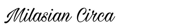 Milasian Circa font preview