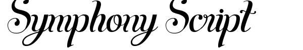 Symphony Script font