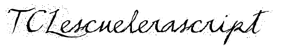 TCLescuelerascript font