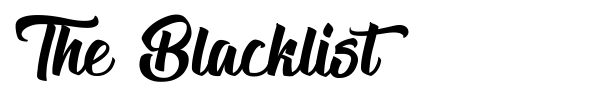 The Blacklist font
