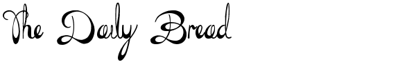 The Daily Bread font