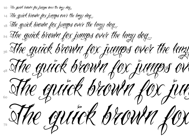 Tattoo Script Lettering Fonts