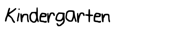 Kindergarten font