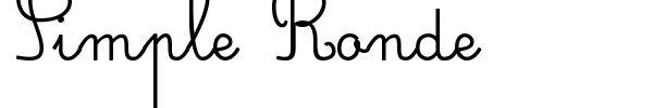 Simple Ronde font