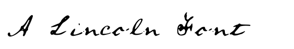 A Lincoln Font font