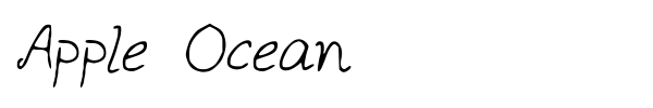 Apple Ocean font