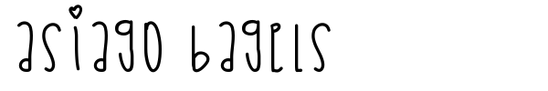 Asiago Bagels font preview