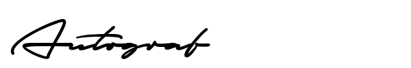 Autograf font