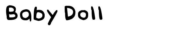 Baby Doll font preview