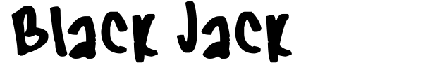 Black Jack font