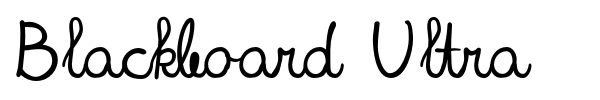 Blackboard Ultra font