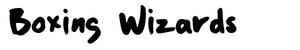 Boxing Wizards font preview