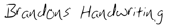 Brandons Handwriting font