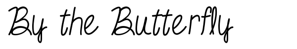 By the Butterfly font