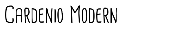 Cardenio Modern font